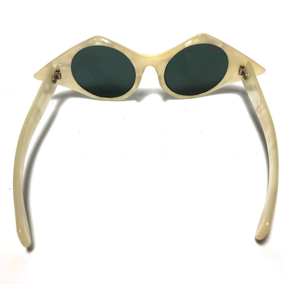 1960s French Pearlized Oval Sunglasses - Picture 6 of 6